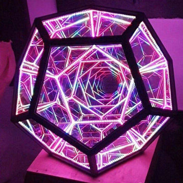 Infinite Dodecahedron Colour Art Light