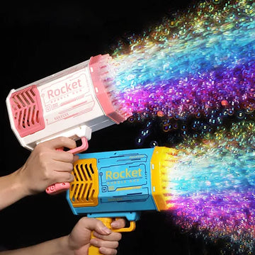 Bubble Gun Rocket Machine Toy For Kids / Children