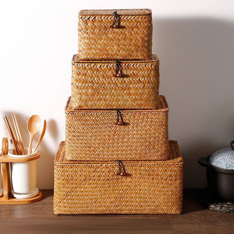 Natural Seagrass Woven Storage Basket
