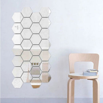 Hexagon Mosaic Wall Mirrors x 24