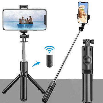 Wireless Bluetooth Extendable Tripod With Fill lights