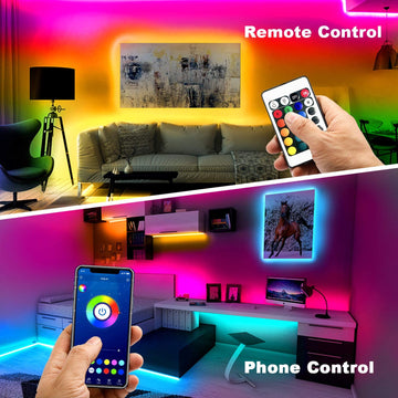 Led strip infrared lights with bluetooth controller