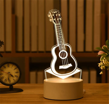 3D Acrylic Led Table Lamps Home Office Decor