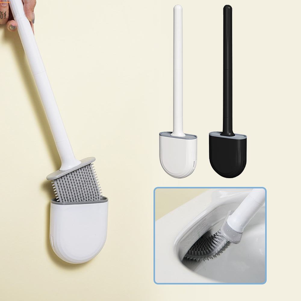 Wall Mounted Silicone Toilet Cleaning Brush