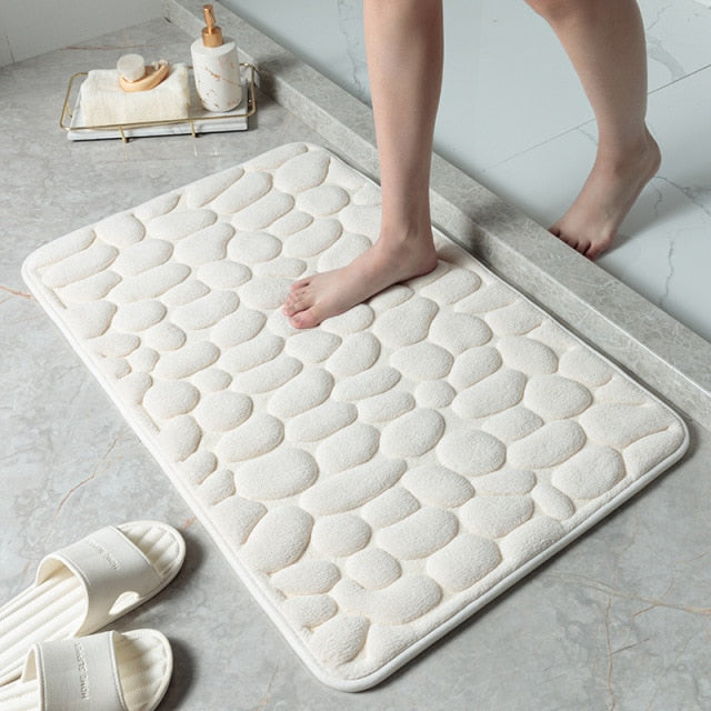 Water Absorbent Memory Foam Bathroom Floor Mats
