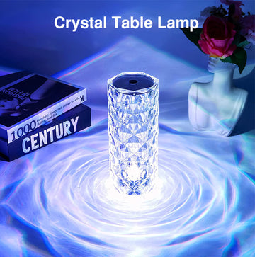 Multi-Coloured Crystal Touch Table Lamp