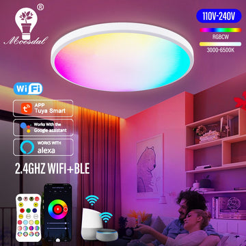 Smart WIFI Multi-Coloured LED Round Ceiling Light